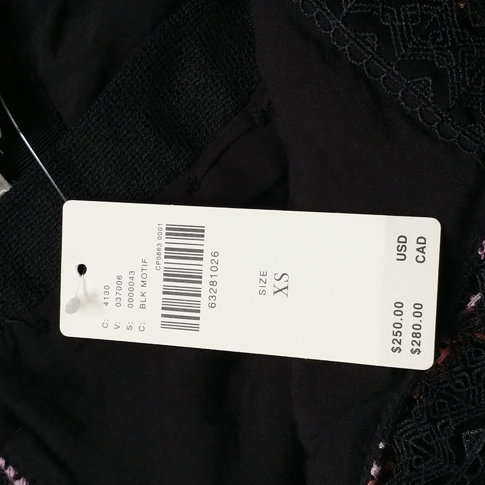 Anthropologie embroidered black motif dress - Picture 8 of 17